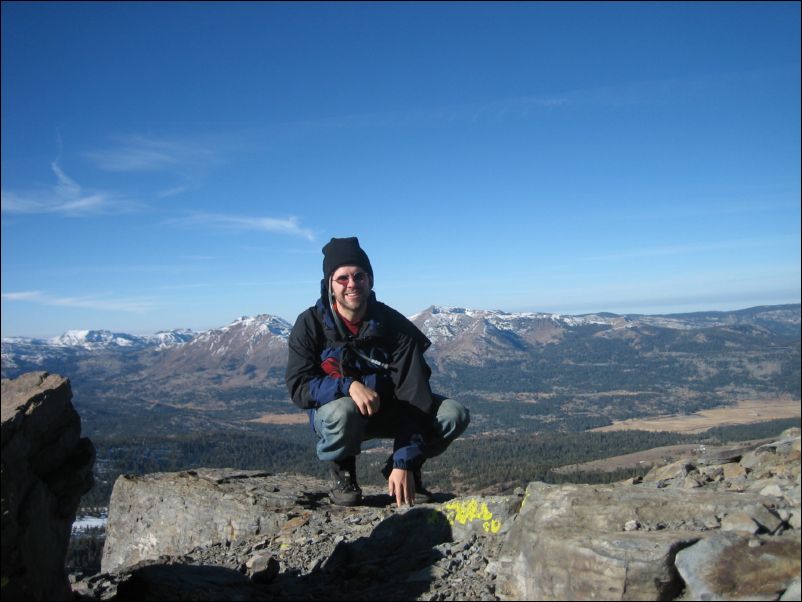2005-11-12 Hawkins (10) Me on summit of Hawkins